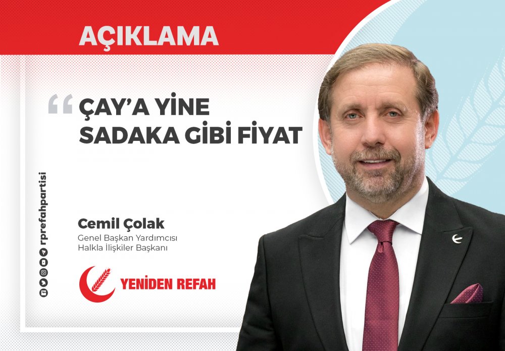 Çaya Yine Sadaka Gibi Fiyat