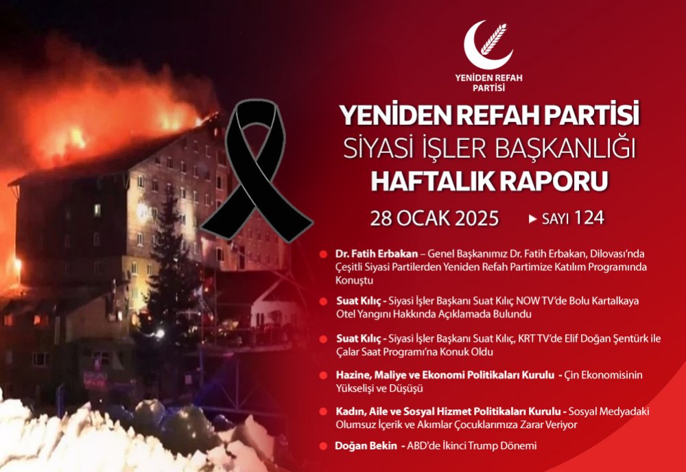 Siyasi İşler Başkanlığı Haftalık Raporu - 28 Ocak 2025
