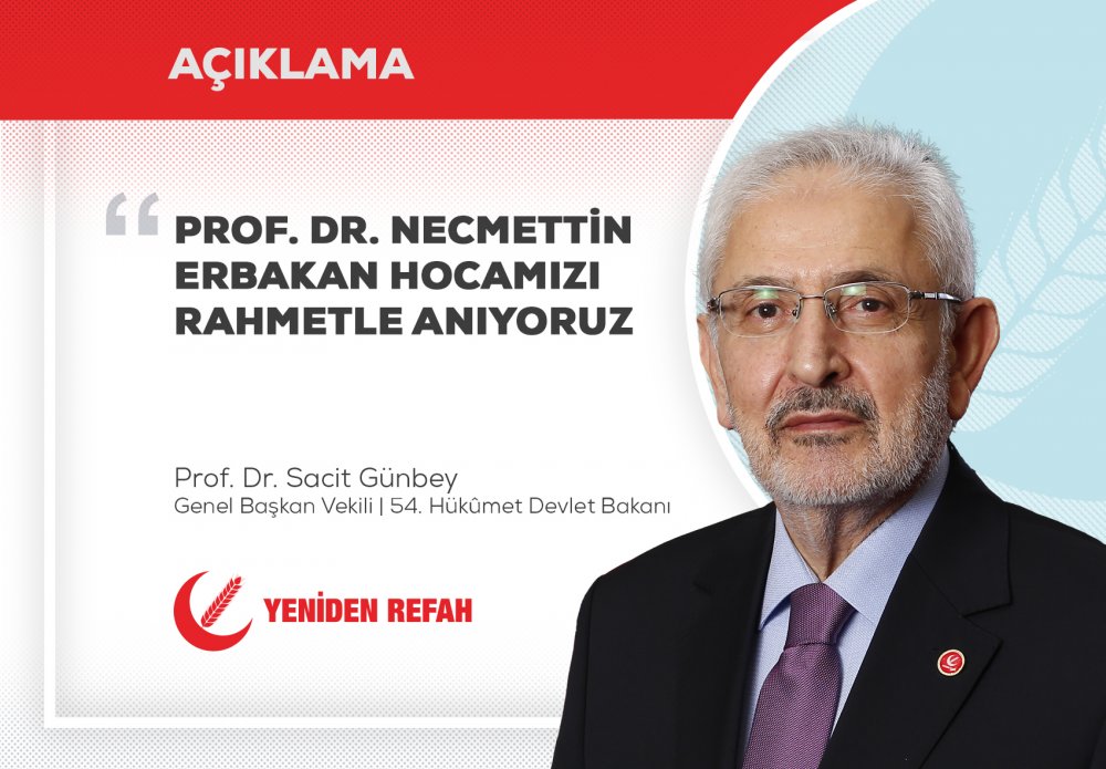 Prof. Dr. Necmettin Erbakan Hocamızı Rahmetle Anıyoruz