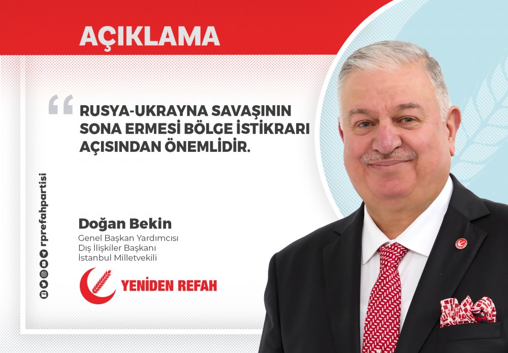 Rusya-Ukrayna savaşının sona ermesi bölge istikrarı açısından önemlidir.