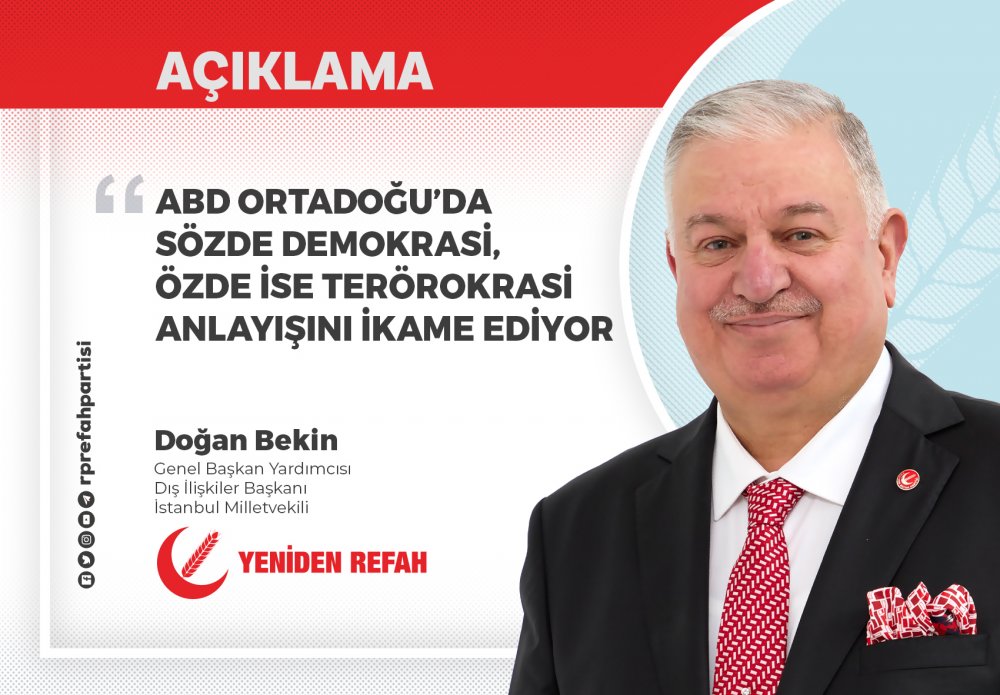 ABD Ortadoğu’da Sözde Demokrasi, Özde İse Terörokrasi Anlayışını İkame Ediyor