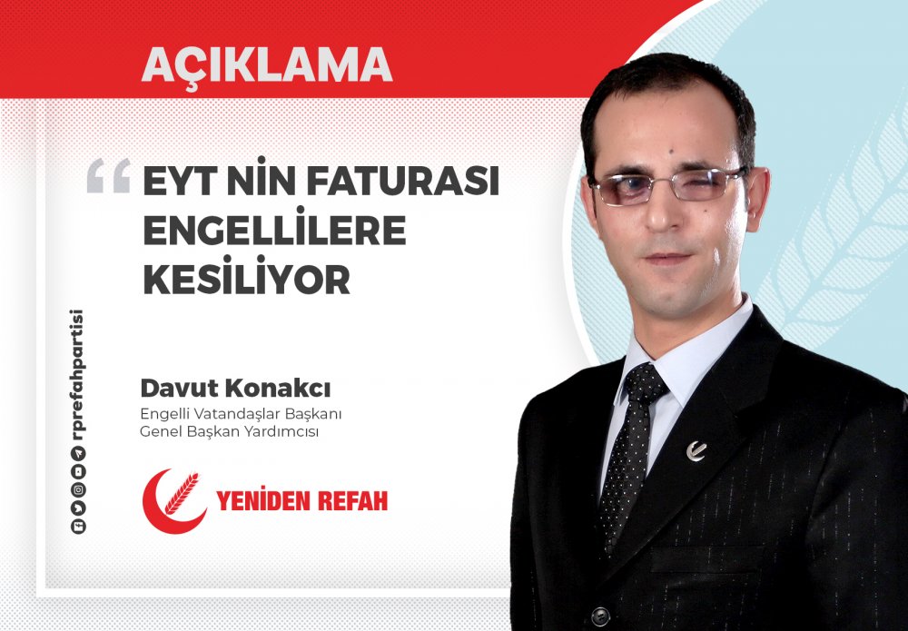 EYT'nin Faturası Engellilere Kesiliyor