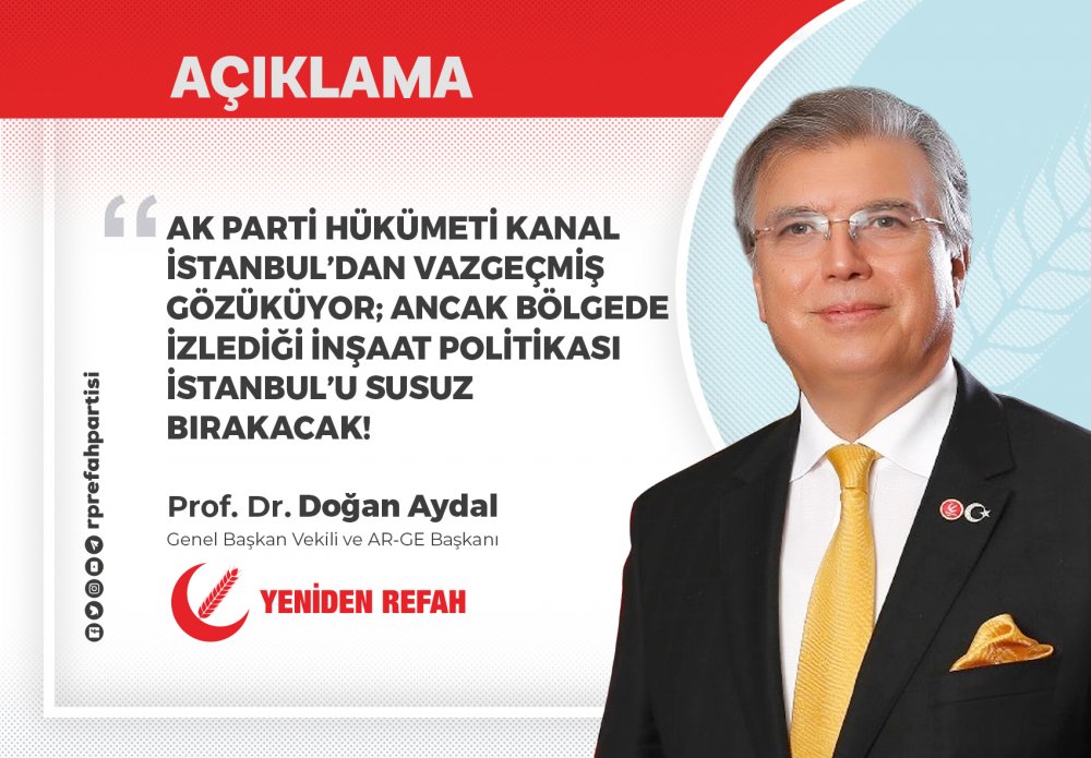 AK Parti Hükümeti Kanal İstanbul’dan Vazgeçmiş Gözüküyor; Ancak Bölgede İzlediği İnşaat Politikası İstanbul’u Susuz Bırakacak!
