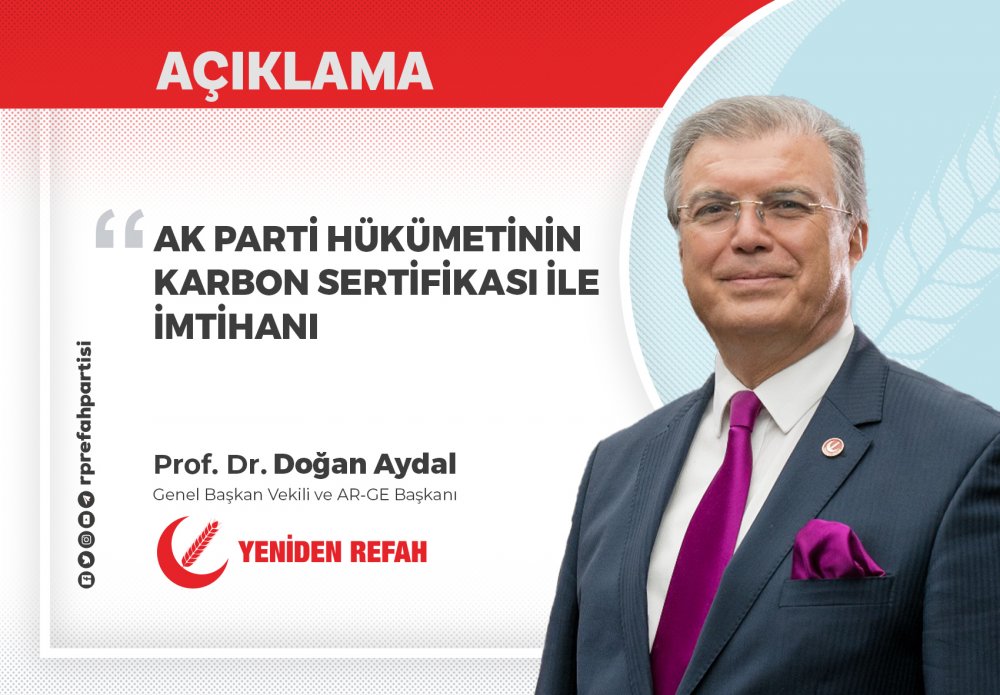 Ak Parti Hükümetinin Karbon Sertifikası İle İmtihanı