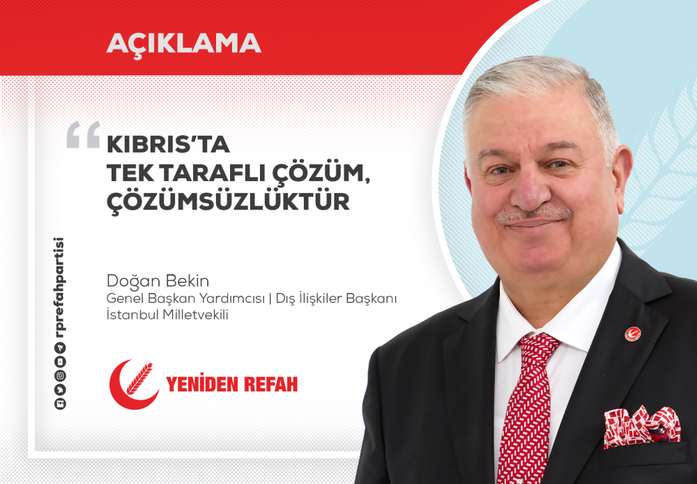 Kıbrıs’ta tek taraflı çözüm, çözümsüzlüktür!