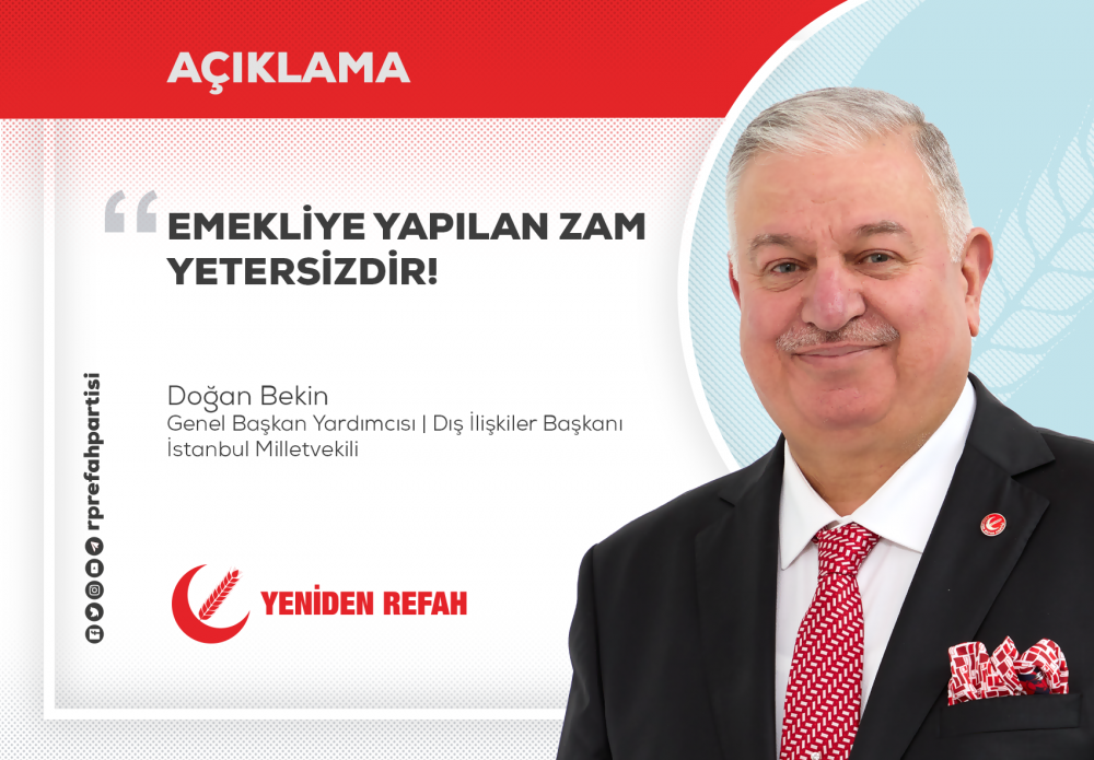 Emekliye yapılan zam yetersizdir!