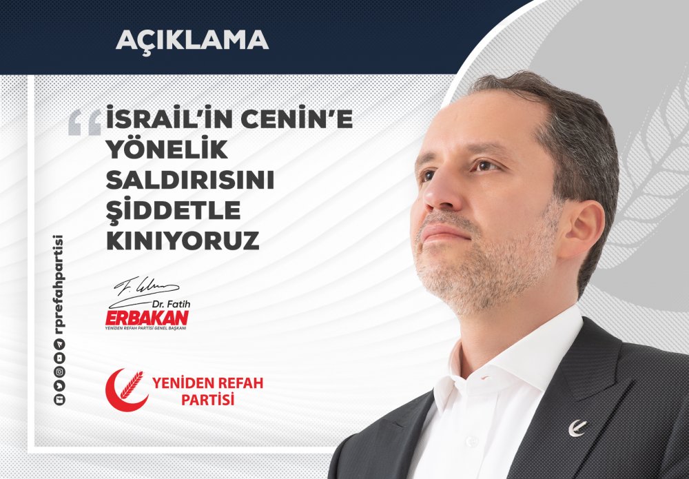 İsrail'in Cenin'e Yönelik Saldırısını Şiddetle Kınıyoruz!