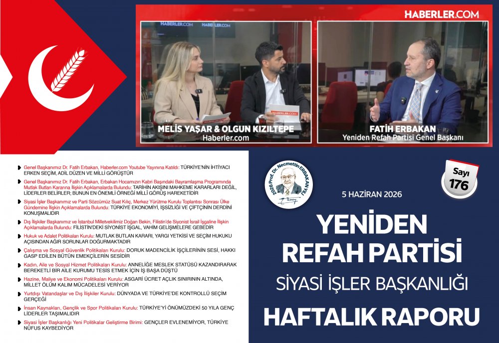 Siyasi İşler Başkanlığı Haftalık Raporu - 5 Haziran 2026