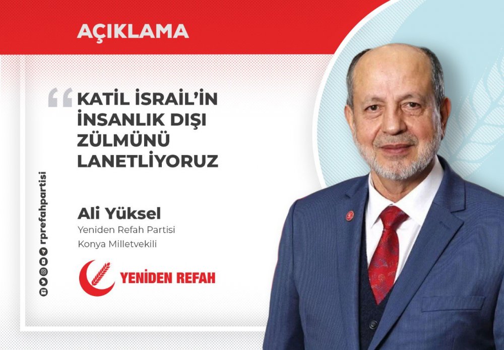 KATİL İSRAİL’İN İNSANLIK DIŞI ZÜLMÜNÜ LANETLİYORUZ - Ali Yüksel